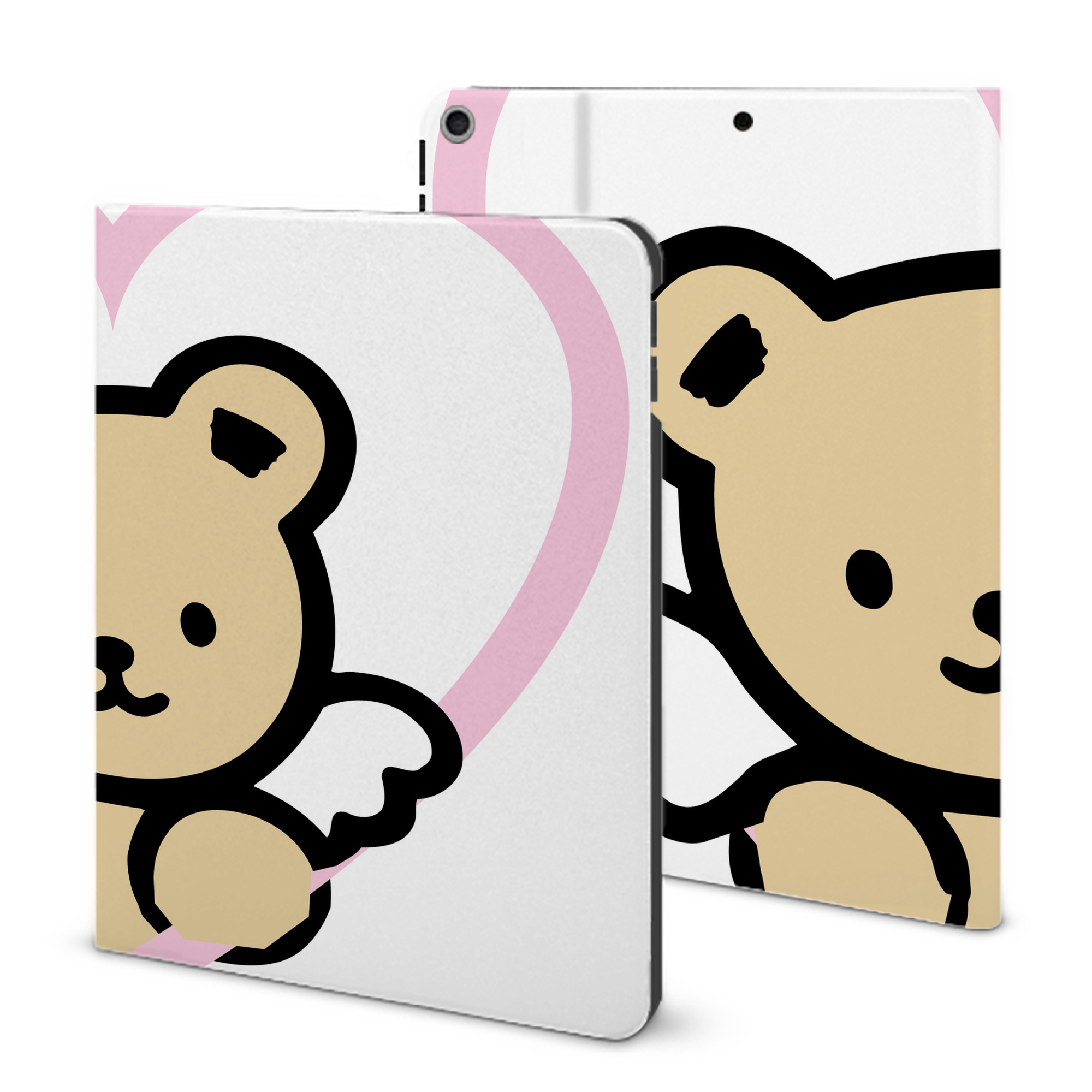 （画像用） Hello Kitty ハローキティ IPad ケース ブック型 PUレザー TPU 耐衝撃 軽量 薄型 ペン収納なし 全面保護 IPad 各モデル対応